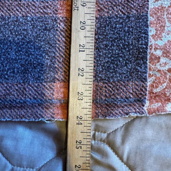 Cato Fashion Grunge Cropped Women’s Thermal Weave Sweater Size XL Orange & Gray - Picture 6 of 11